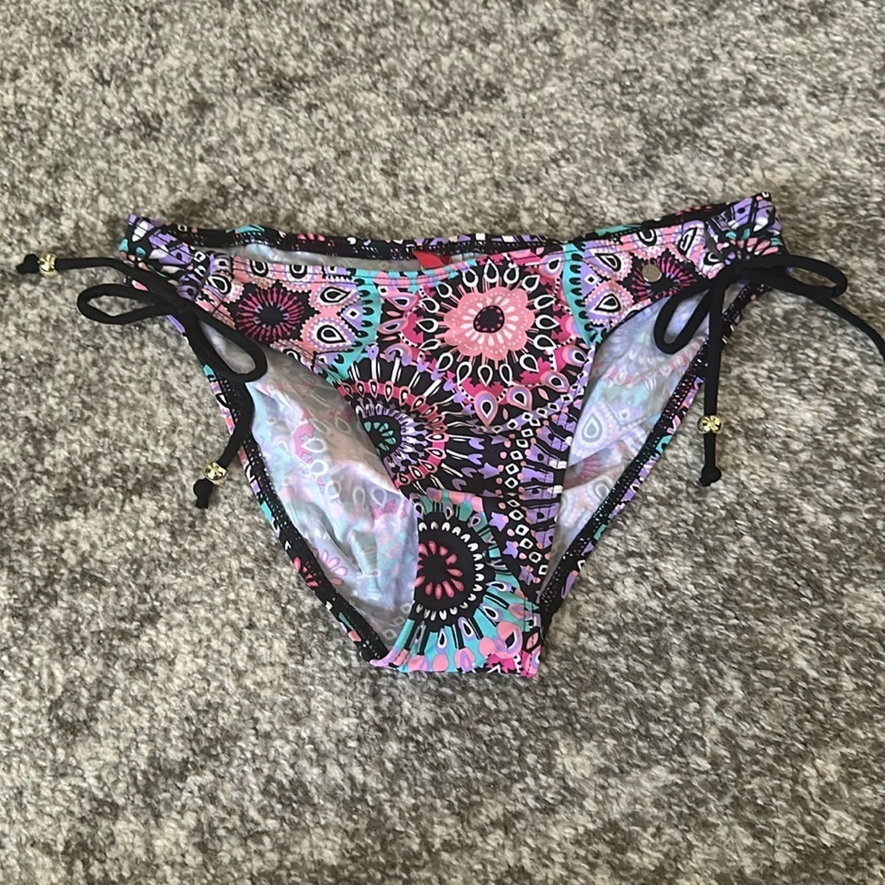 Side tie bikini bottoms pink size 4 - Picture 1 of 3